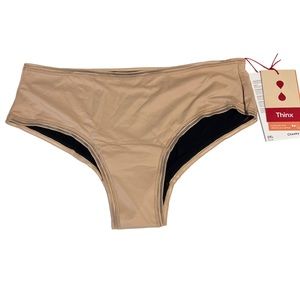 Thinx cheeky tan period panties